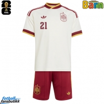 Spania Mikel Oyarzabal #21 Bortedraktsett Barn VM 2026 Kortermet (+ Korte bukser)